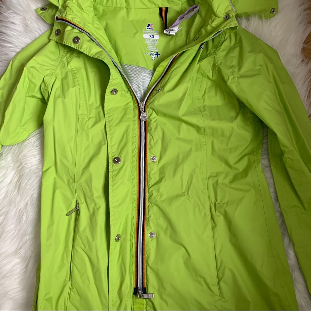 Green K-Way Rain Jacket - Picture 6 of 8